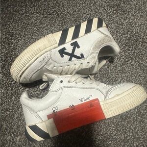 Off-White Kids' White and Black Sneakers